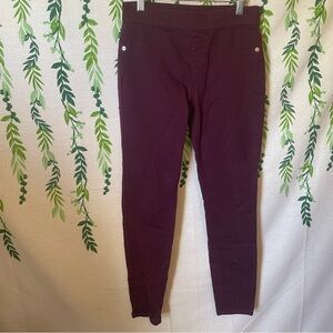 Size 14 Justice Mid Rise Jegging w/ rhinestones on the bottom Third of Pant Leg